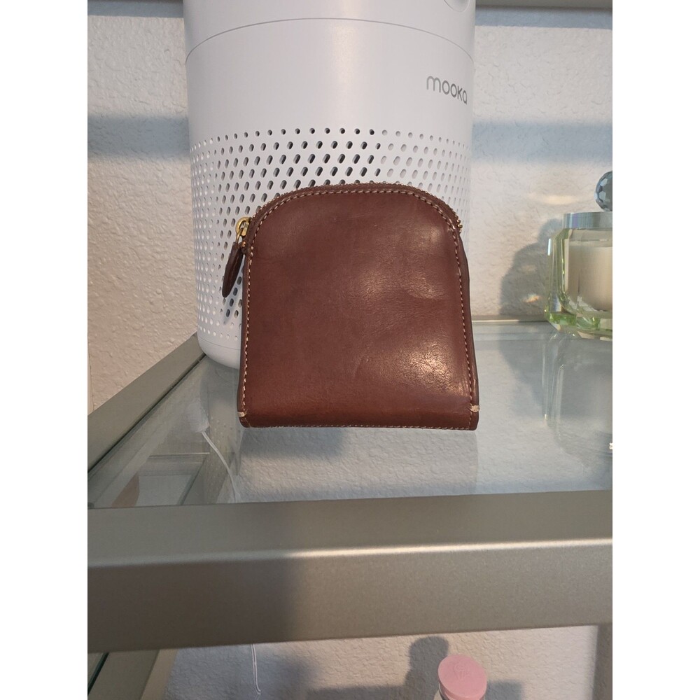Brown Margot Leather Coin Purse Wallet - Picture 2 of 5